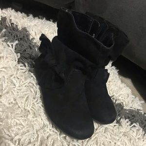Toddler girl black boots
